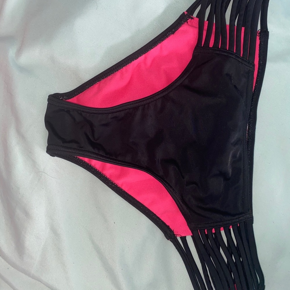 black bikini bottoms
